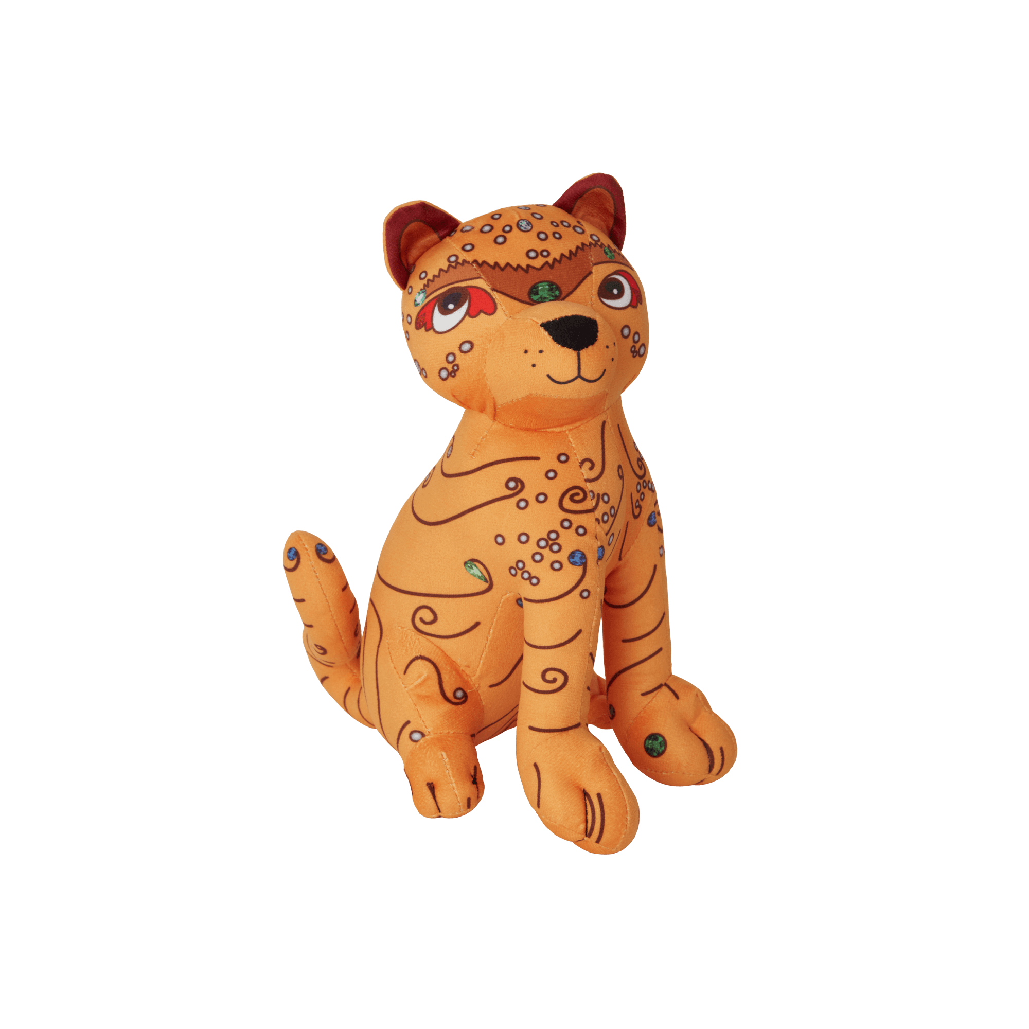 ABBA yellow cat plush animal