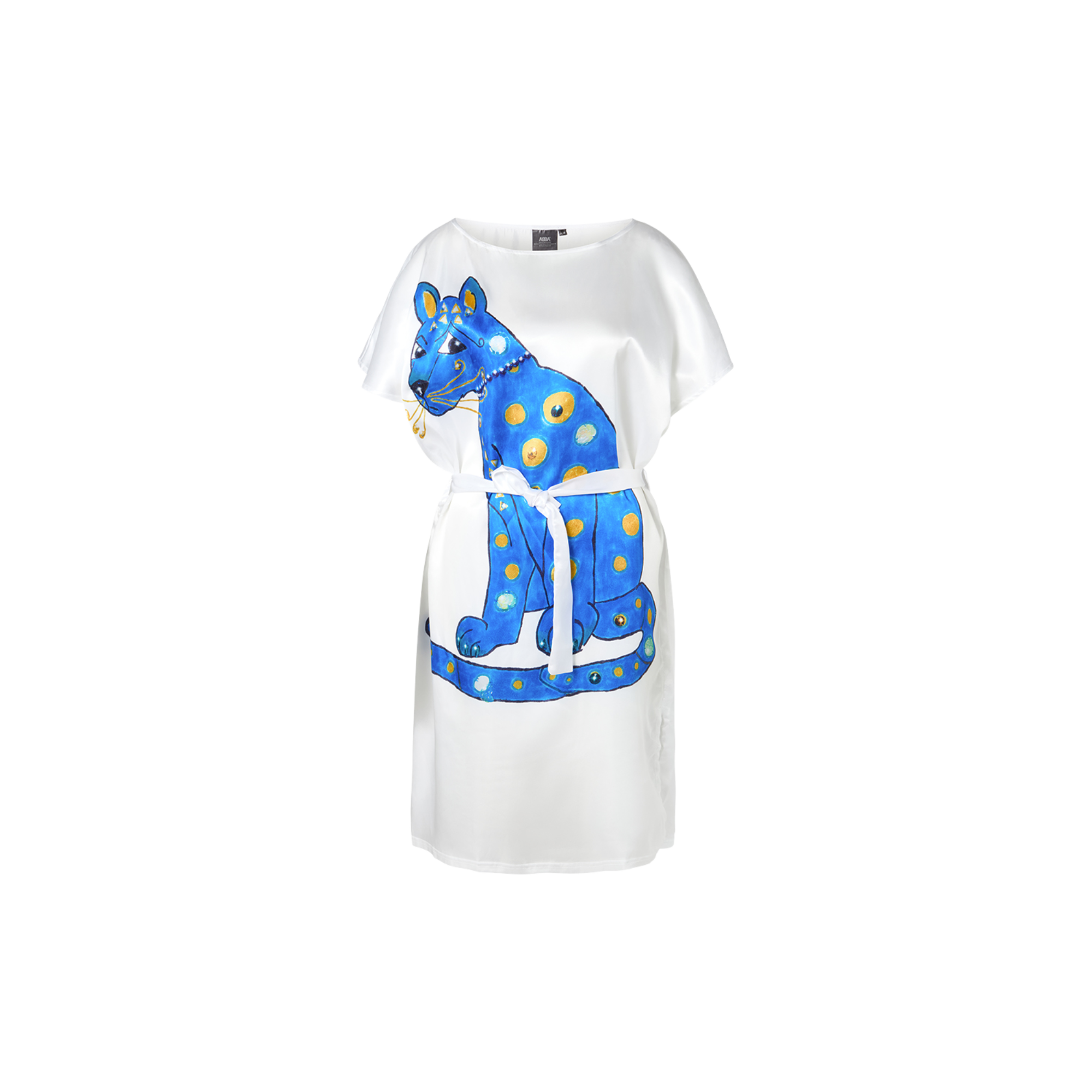 ABBA Agnetha blue cat dress