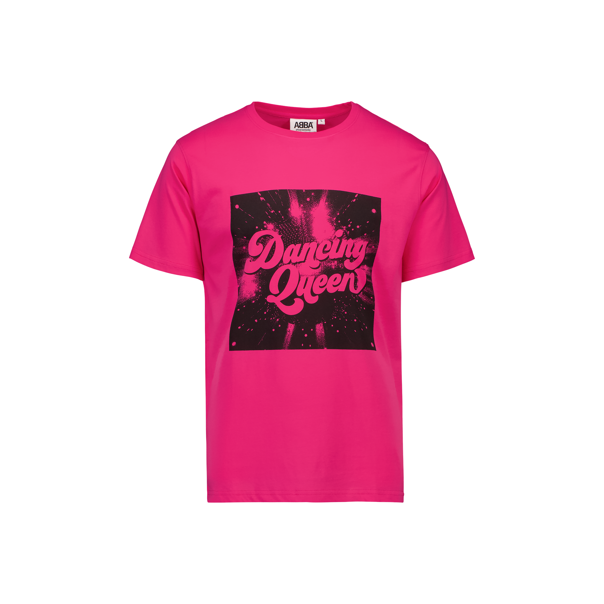 ABBA Dancing Queen pink t-shirt glitter