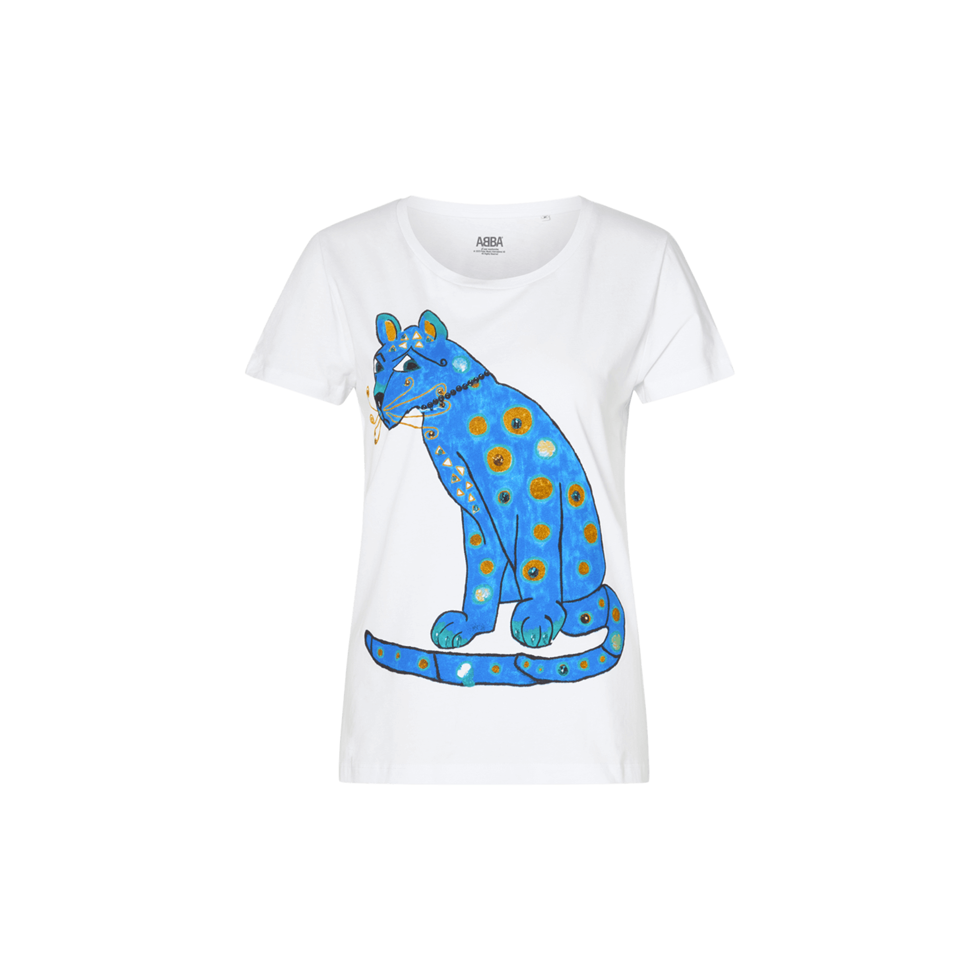 ABBA blue cat t-shirt